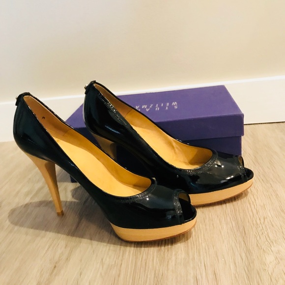 Gorgeous Stuart Weitzman black platform shoes - Picture 2 of 4